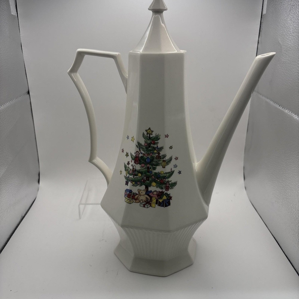 Nikko~Happy Holidays/Christmastime~Coffee Pot~13"~IOB